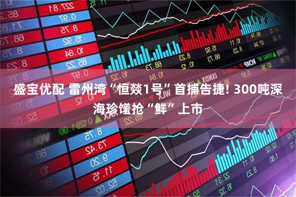 盛宝优配 雷州湾“恒燚1号”首捕告捷! 300吨深海珍馐抢“鲜”上市